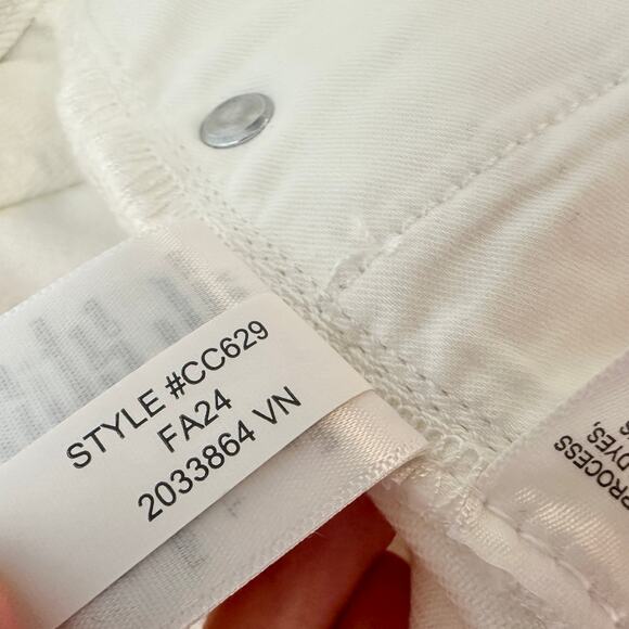 J.Crew Mid Rise Straight Jean 1984 Rigid White Denim Womens Relaxed US 26 NWT - Picture 13 of 14